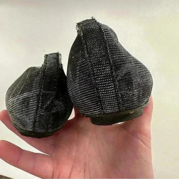 Vaneli womens flats size 7.5 N pewter ballet metallic balletcore - Picture 8 of 12